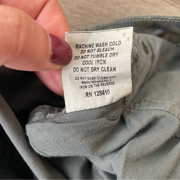 *SALE* Ann Mashburn Lightweight Stretch Flare Cropped Cotton Pant Camo Size 26 - Picture 9 of 9